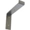 Ekena Millwork Steel Truss Shelf Bracket, Hammered Silver 2"W x 8"D x 6 3/4"H BKTM02X08X06TSHSV - alternate 1